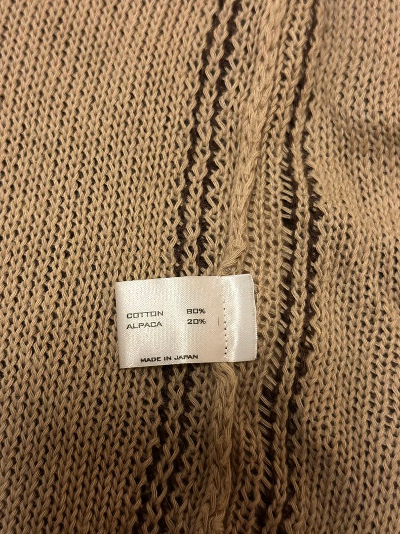 ナンバーナイン 03aw編み込み グランジニット カーディガン カート期　宮下期