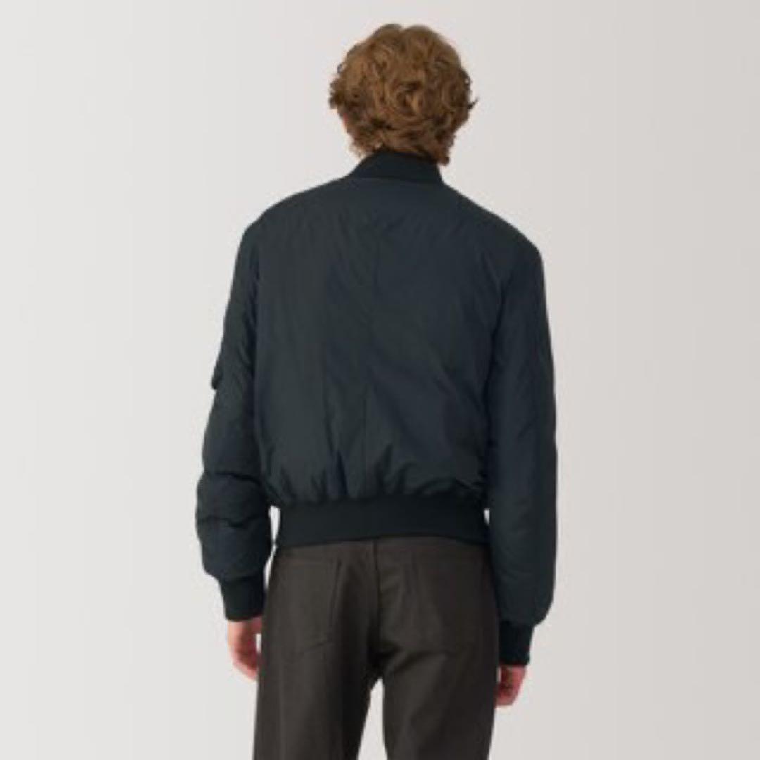 【MUJI LABO】紳士　ＭＡ－１ダウン ブルゾン　黒L 新品未使用 タグあり