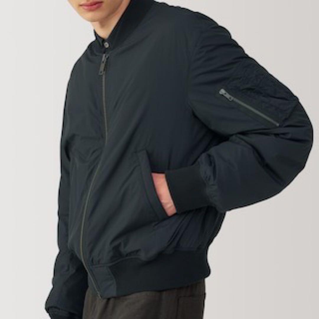 【MUJI LABO】紳士　ＭＡ－１ダウン ブルゾン　黒L 新品未使用 タグあり