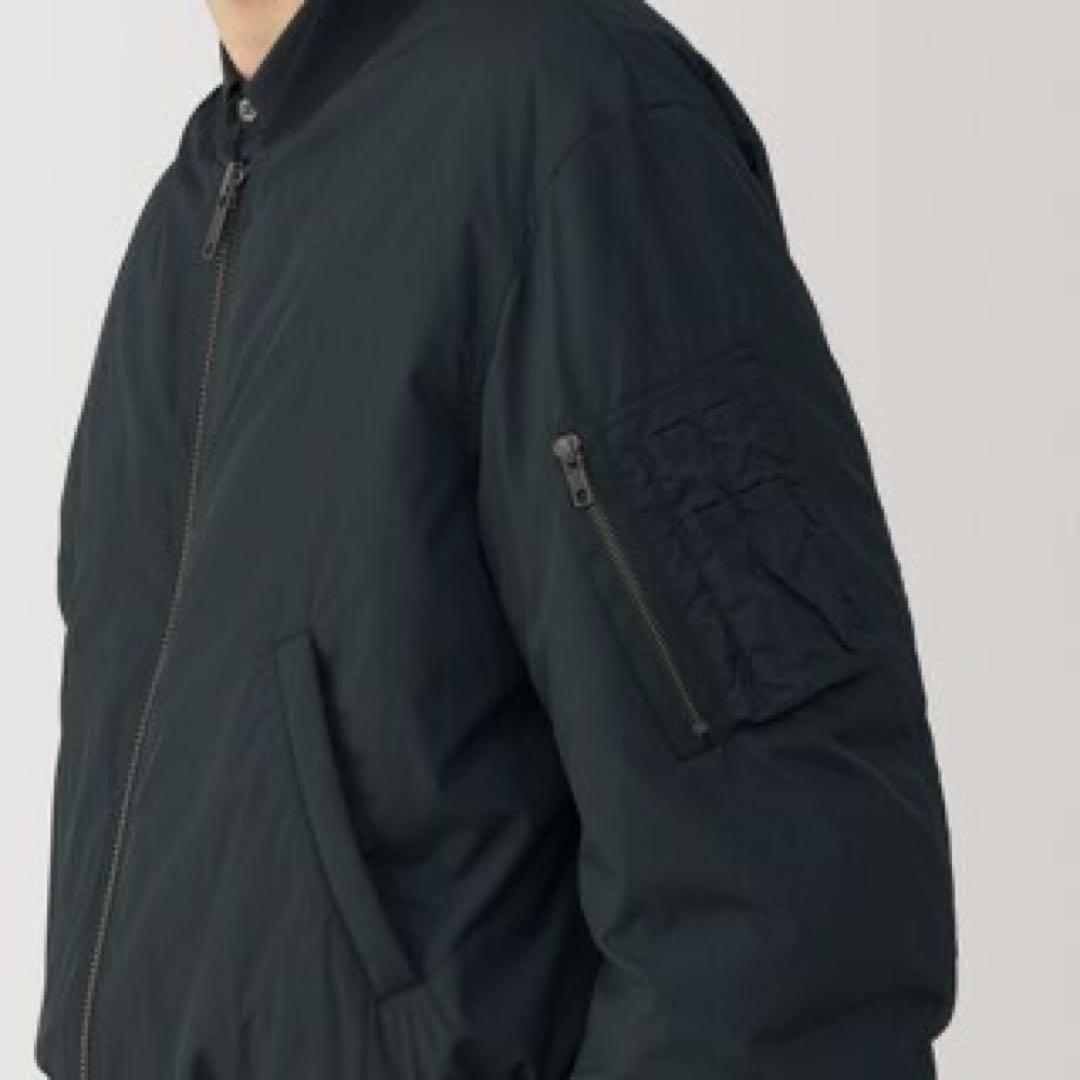【MUJI LABO】紳士　ＭＡ－１ダウン ブルゾン　黒L 新品未使用 タグあり