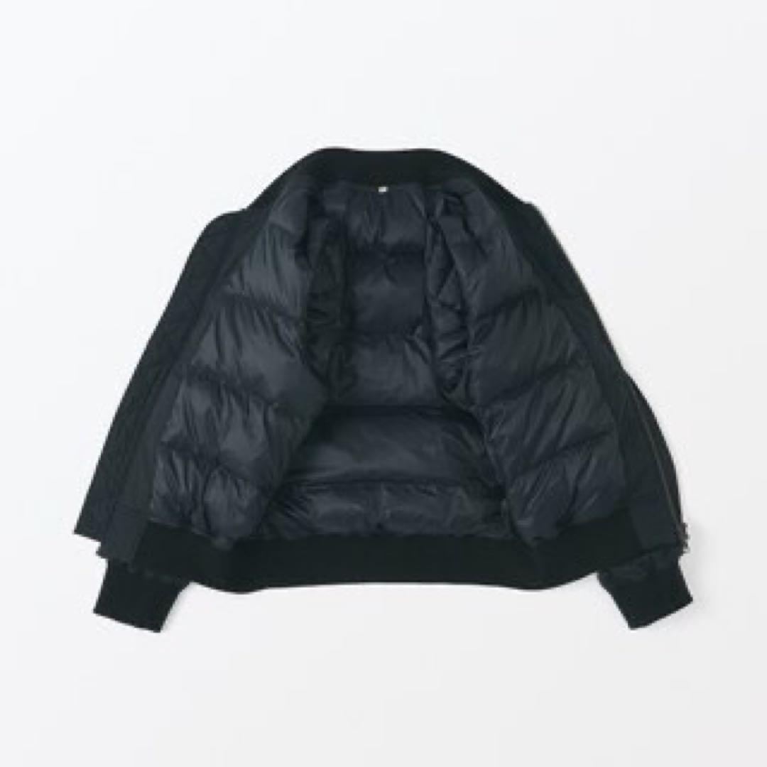 【MUJI LABO】紳士　ＭＡ－１ダウン ブルゾン　黒L 新品未使用 タグあり