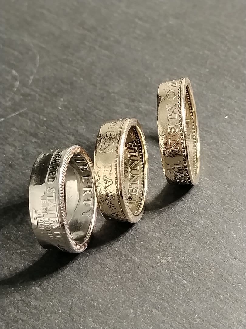 miichanさま製作ご依頼品 フィンランド ＆ アメリカ トリオリング