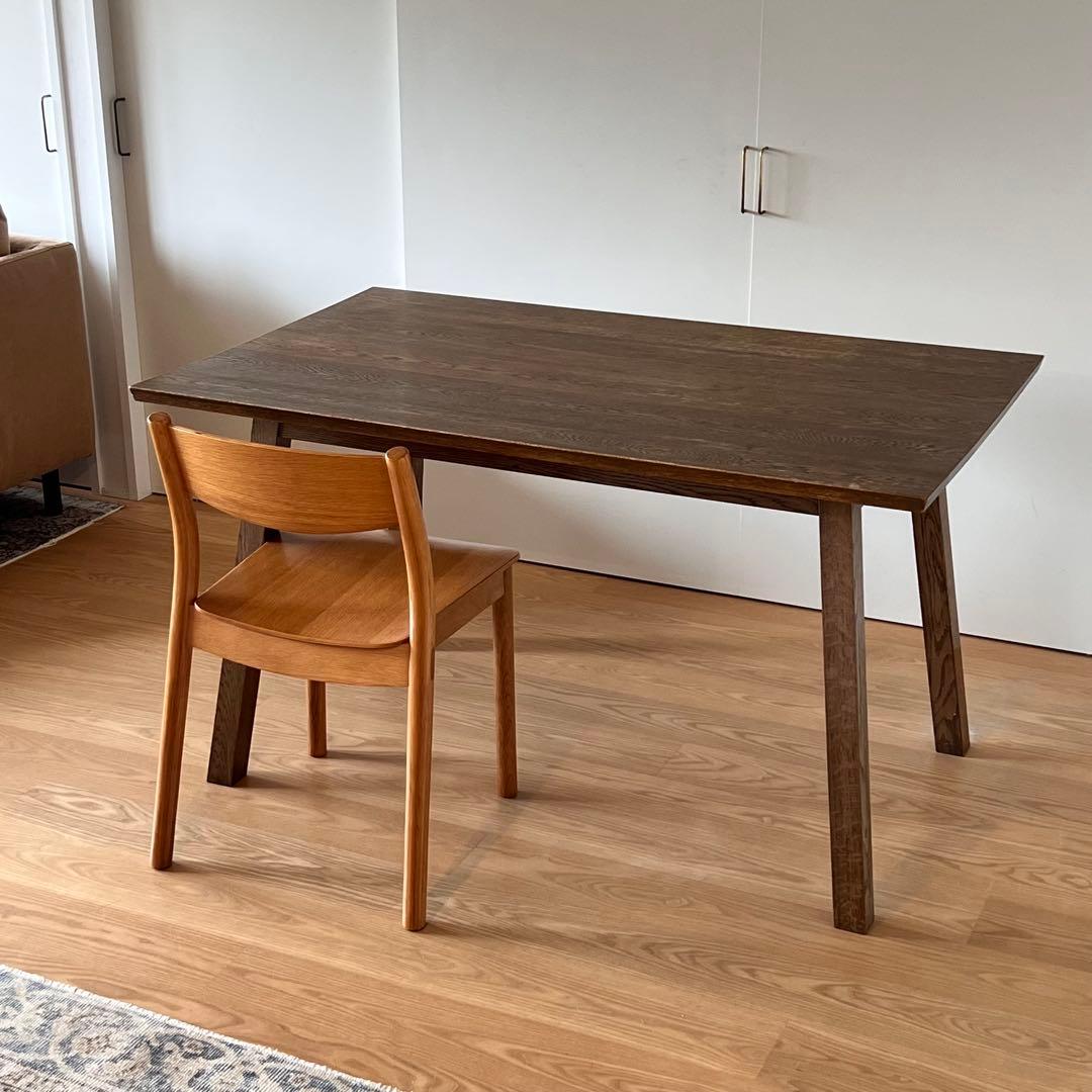 無垢材 オーダーメイド ダイニングテーブル 4人掛 W1300 脚の取外し可能