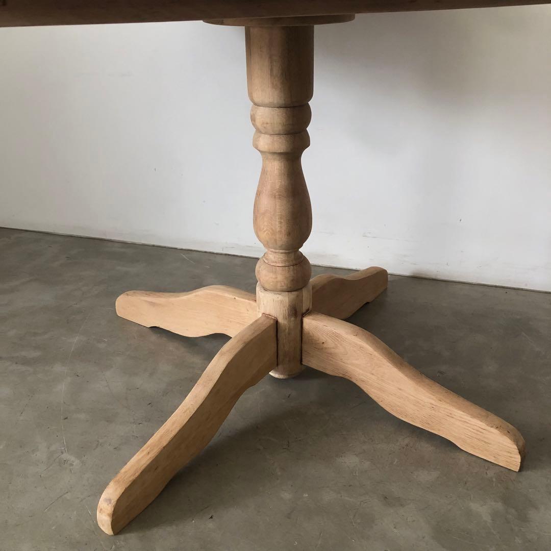 レトロ　アンティーク　古道具　古家具　剥離家具　ストリップド　丸テーブル　古民家