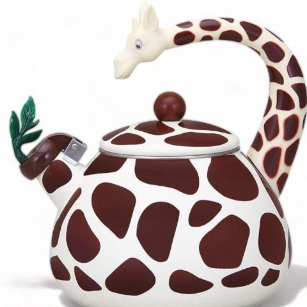 アニマルケトル　キリン　ホーロー製　やかん　笛吹ケトル