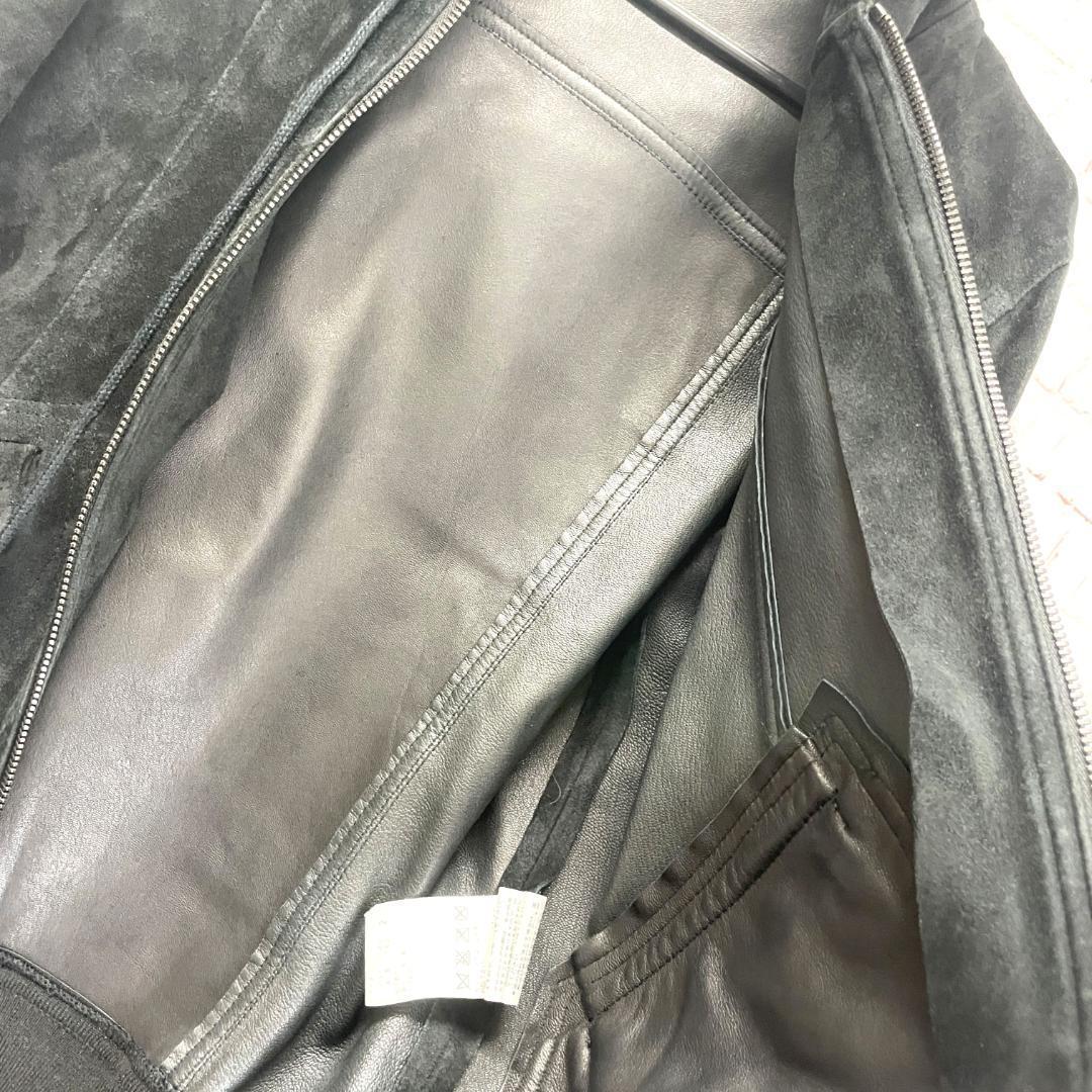 Theory　ブルゾン　ブラック　黒　ラム　2　レディース　フード付き