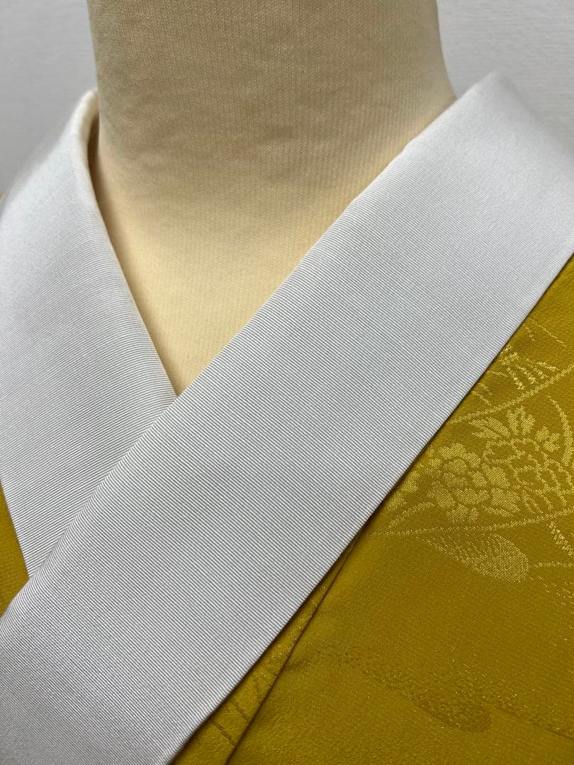 振り袖　フルセット　長襦袢付　枝垂れ桜　金彩加工　刺繍入り　銀通し　757