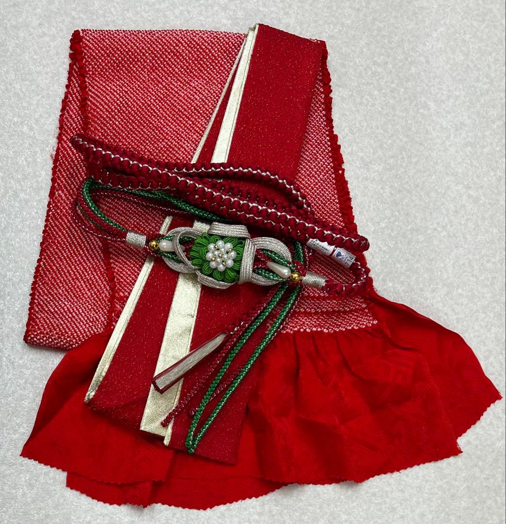 振り袖　フルセット　長襦袢付　枝垂れ桜　金彩加工　刺繍入り　銀通し　757