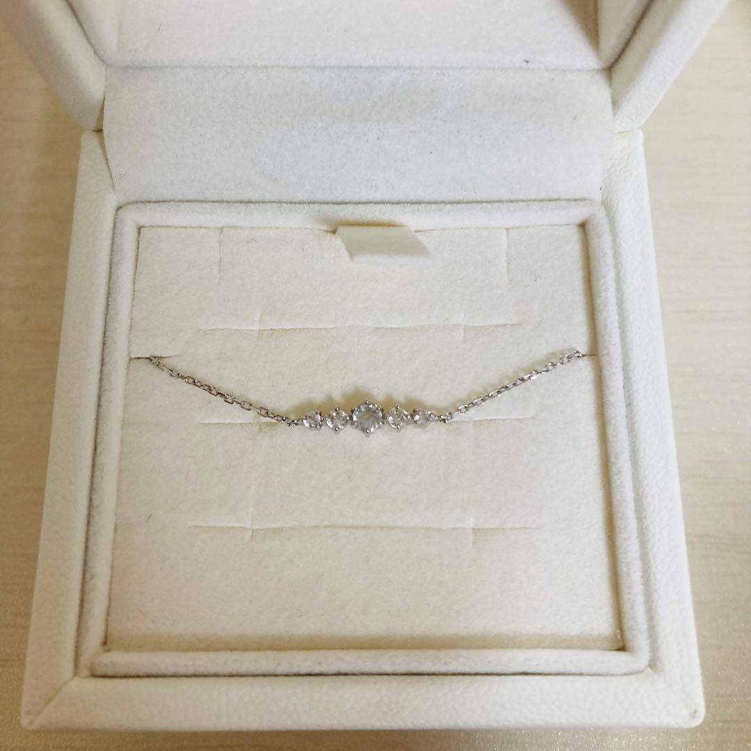 4°C K10 ホワイトゴールド　ブレスレット