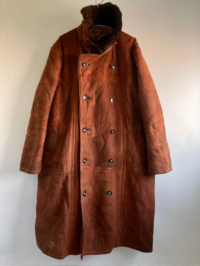 ジャケット・アウター 50s Unknown Euro Military Sheepskin Coat