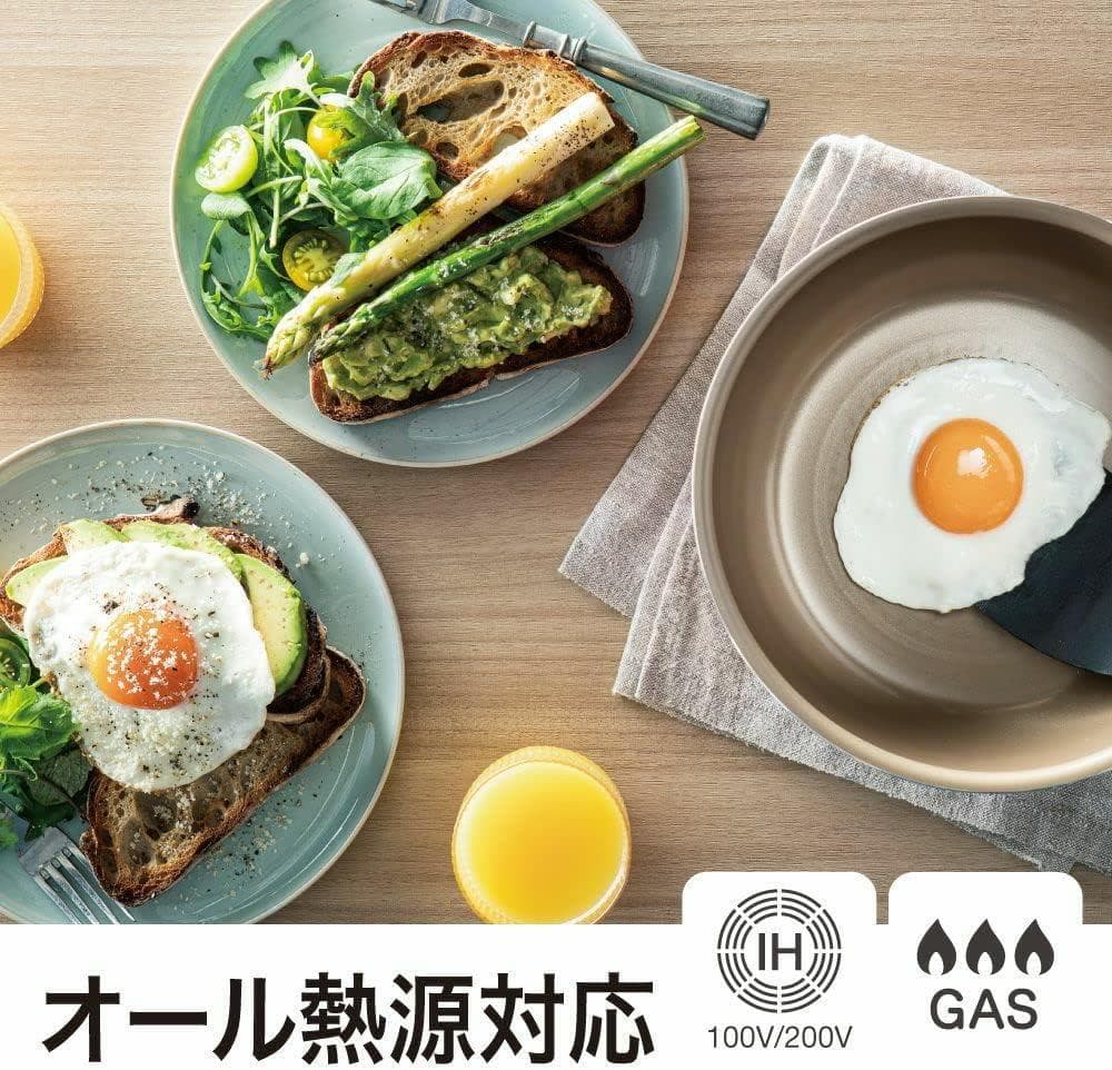 新品 エバークック フライパン6点セット 着脱式 IH対応 レッド