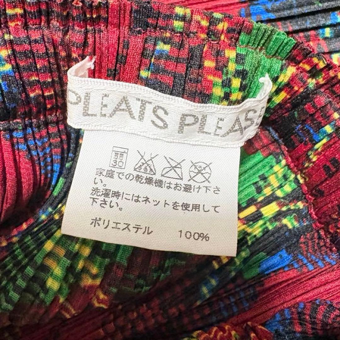 希少✨美品 PLEATS PLEASE 巻きスカート チェック柄 フリンジ L