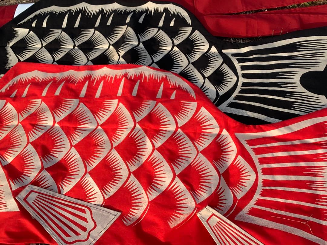 歌川広重「名所江戸百景 水道橋駿河台」手染め鯉のぼり　紫　1.5mセット鯉のぼり