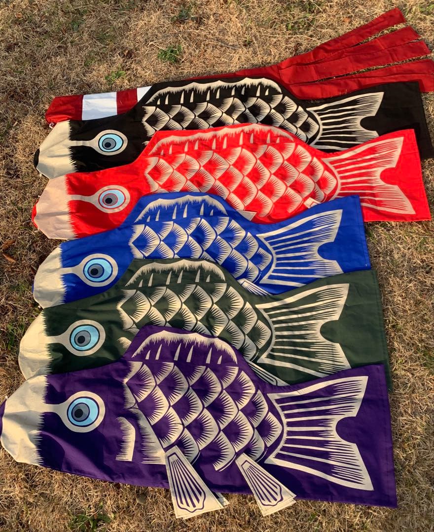 歌川広重「名所江戸百景 水道橋駿河台」手染め鯉のぼり　紫　1.5mセット鯉のぼり