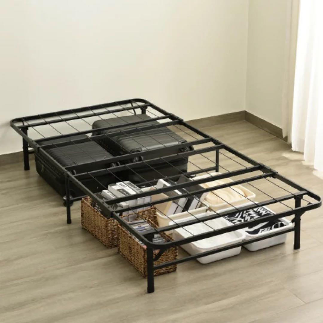 折りたたみベッド シングル スチール製　シングルベッド　ベッドフレーム