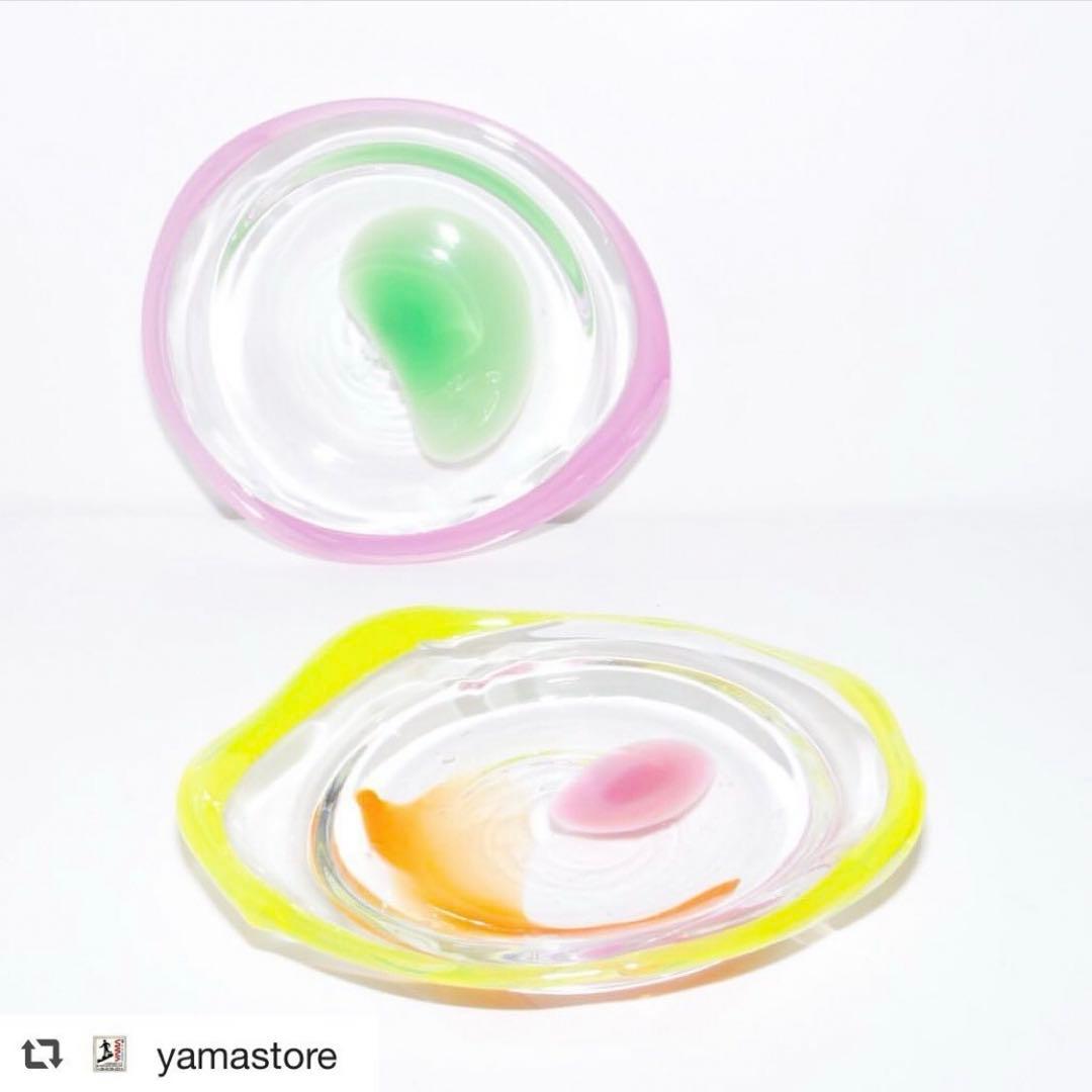 食器 miwa ito / Doodled Dish green