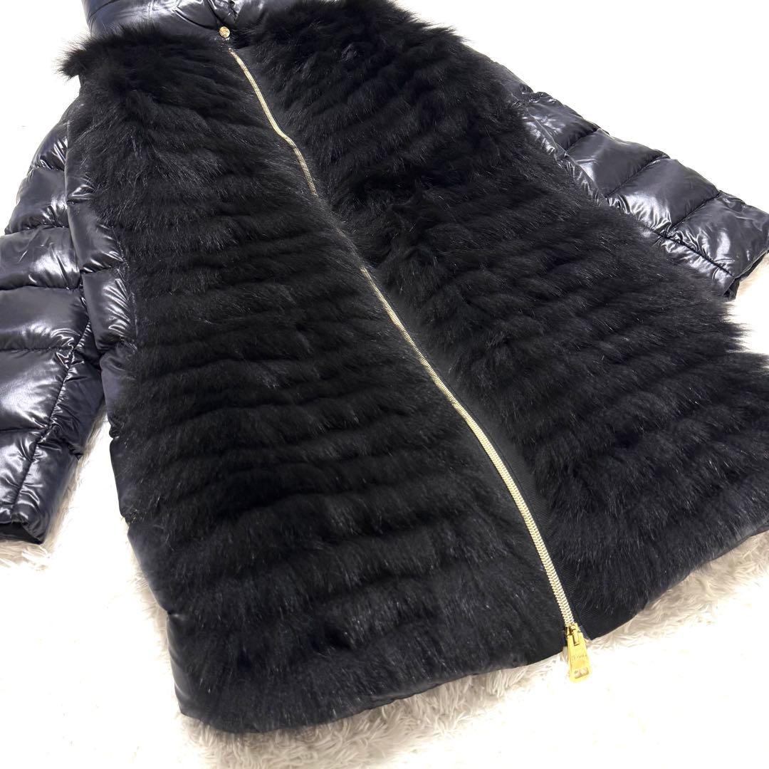 HERNO 2way リアルファー 切り替え ダウンジャケット ダウンベスト