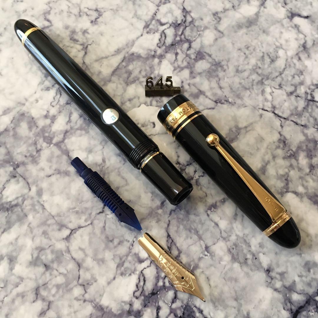 #645 オーバーホール済み 万年筆 パイロットCUSTOM 743 14k