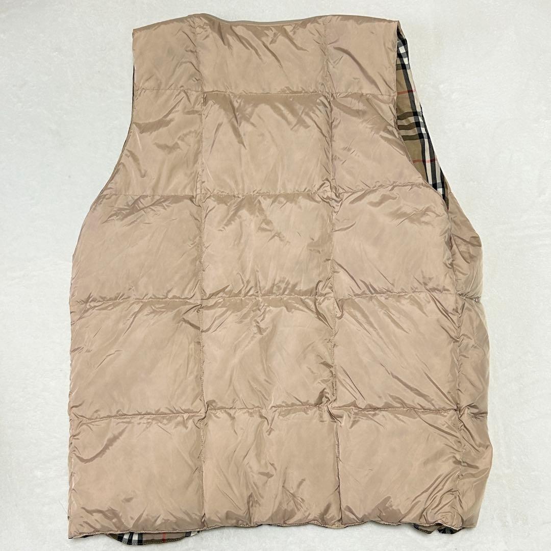 美品 バーバリー ノバチェック ダウンライナー ステンカラーコートL 90s古着