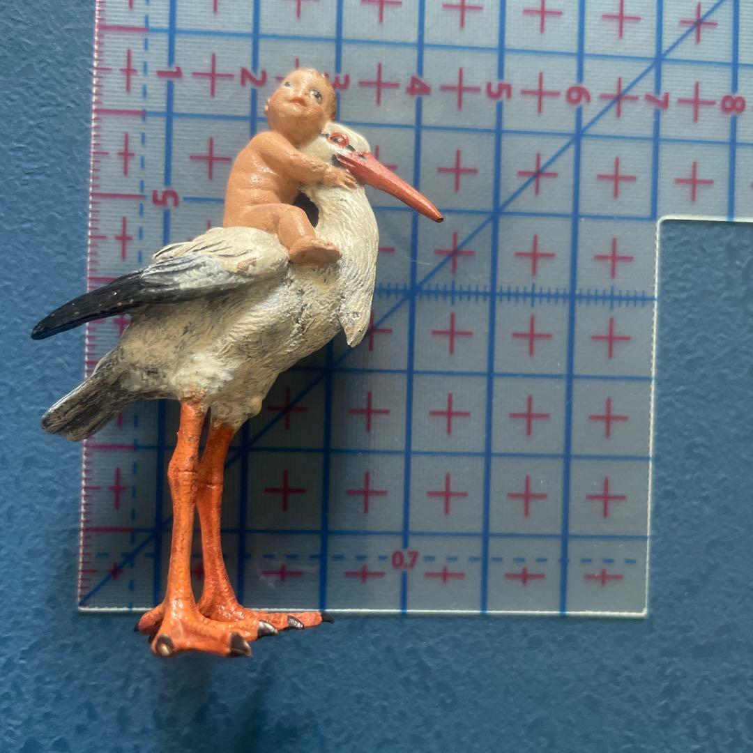 コウノトリ　ヴィエナブロンズ　vienna bronzes