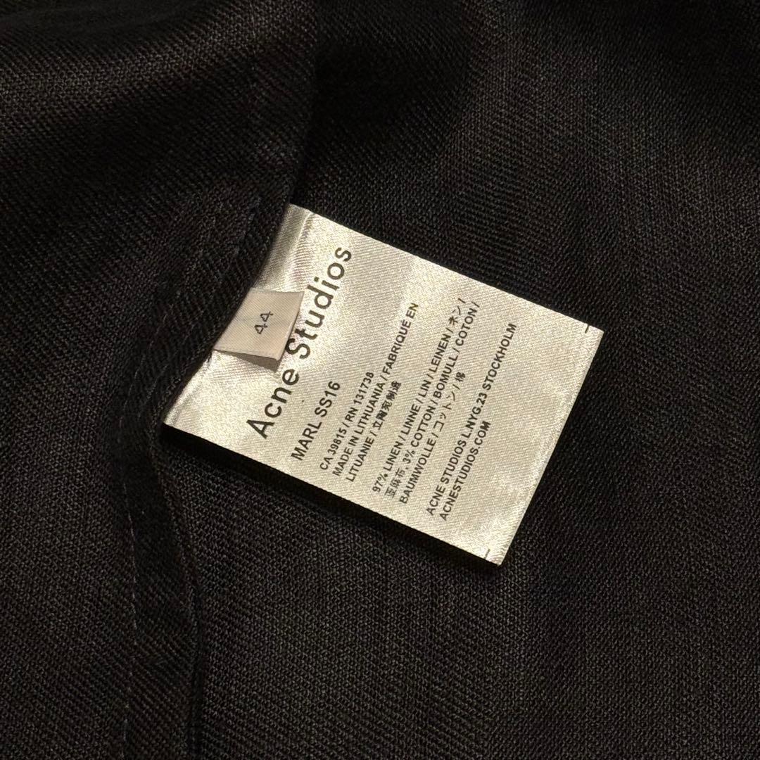 【Acne Studios】アクネストゥディオズ 定価10万 リネンコート