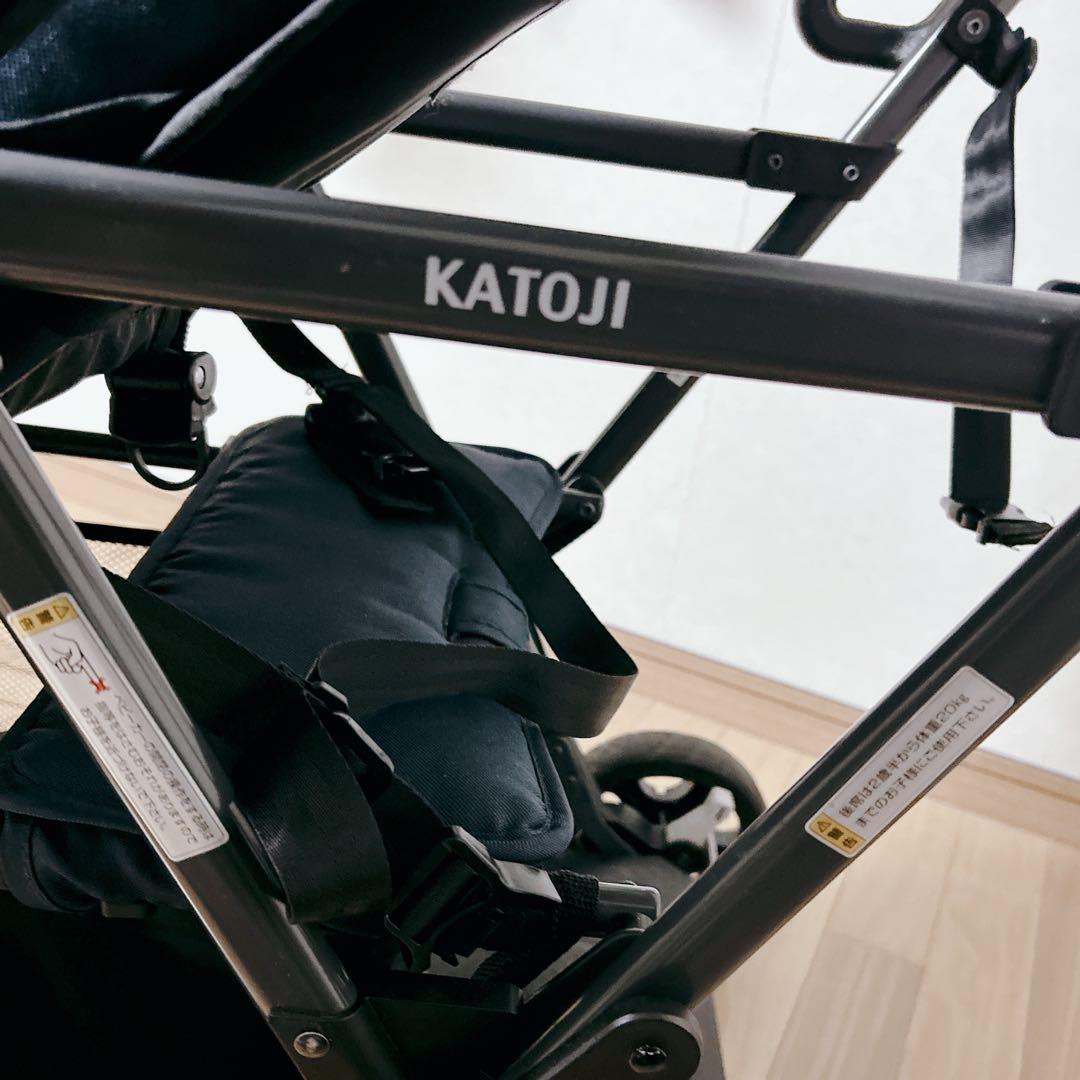 KATOJI 2人乗りベビーカー ネイビー 2人でゴー
