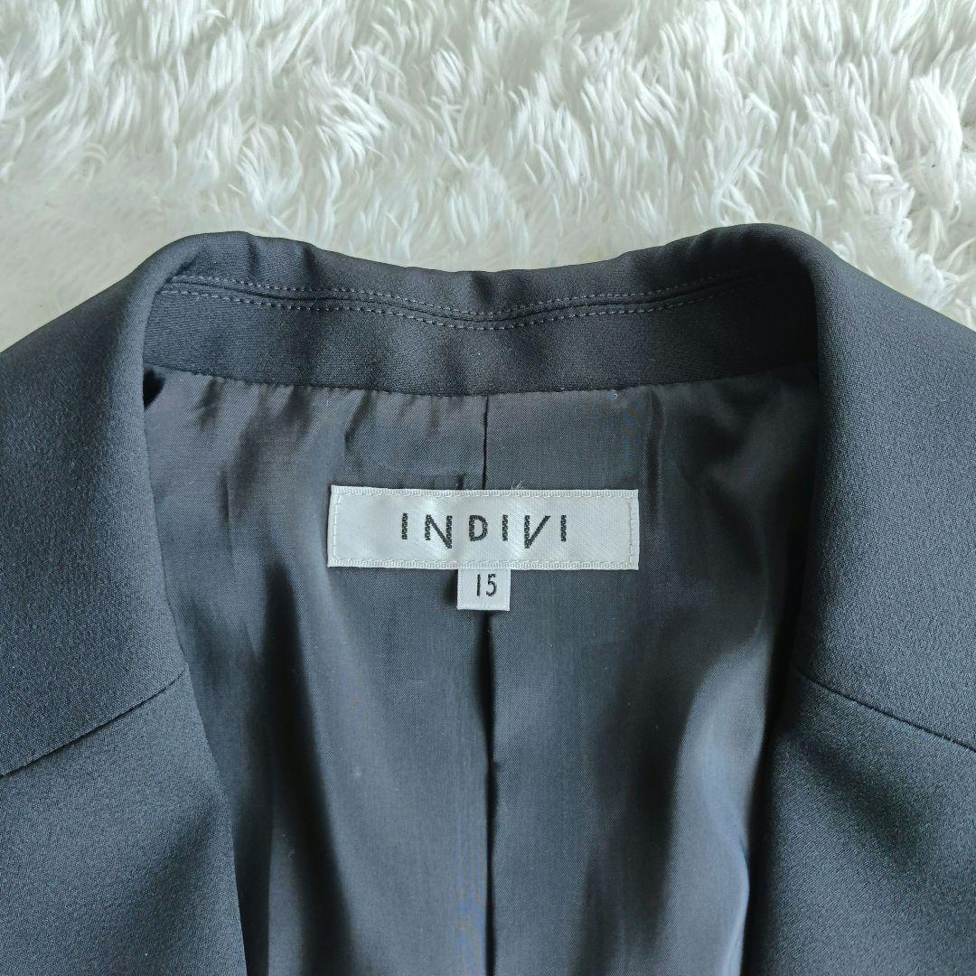 ✨️未使用✨️ INDIVI インディビ 黒スーツ 大きいサイズ 冠婚葬祭