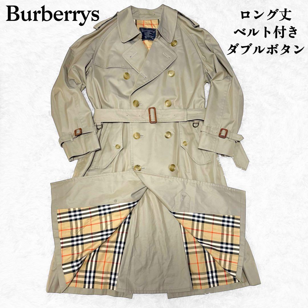 【ロング丈】 Burberry バーバリー トレンチコート ベルト ノバチェック