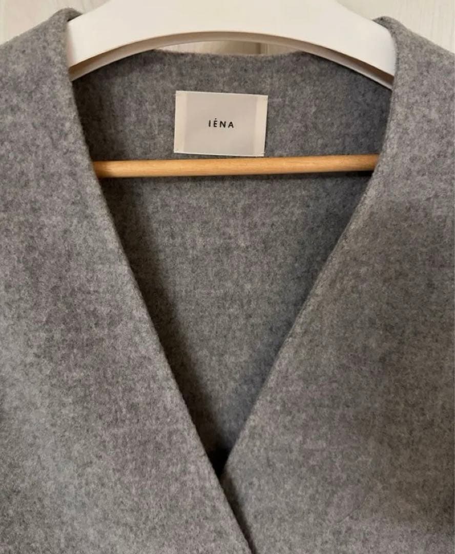 IENA イエナ 新品タグ付き モッサーダブルフェイスVネックコート 36