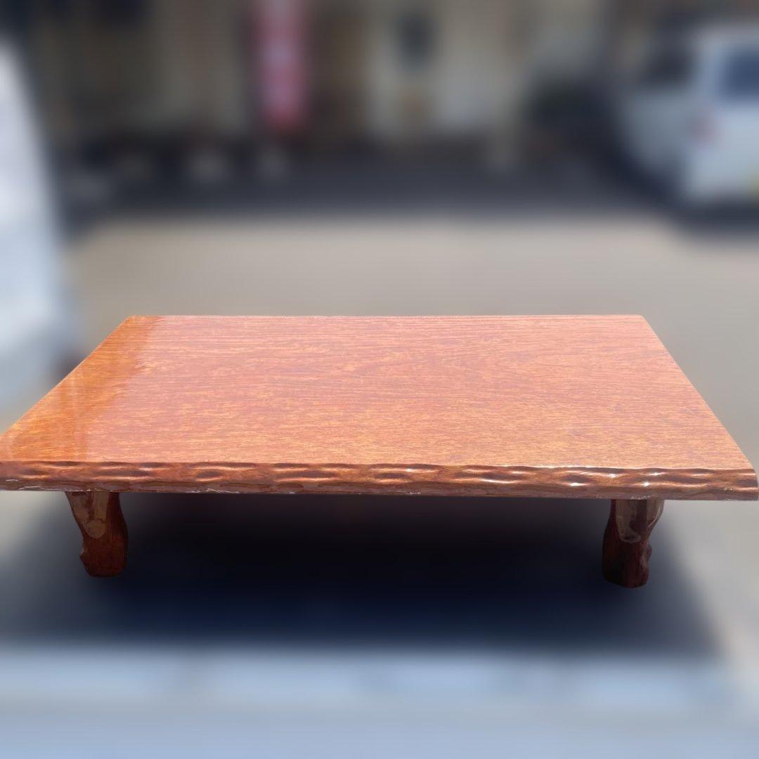 天然木 一枚板 高級座卓テーブル ローテーブル 欅？