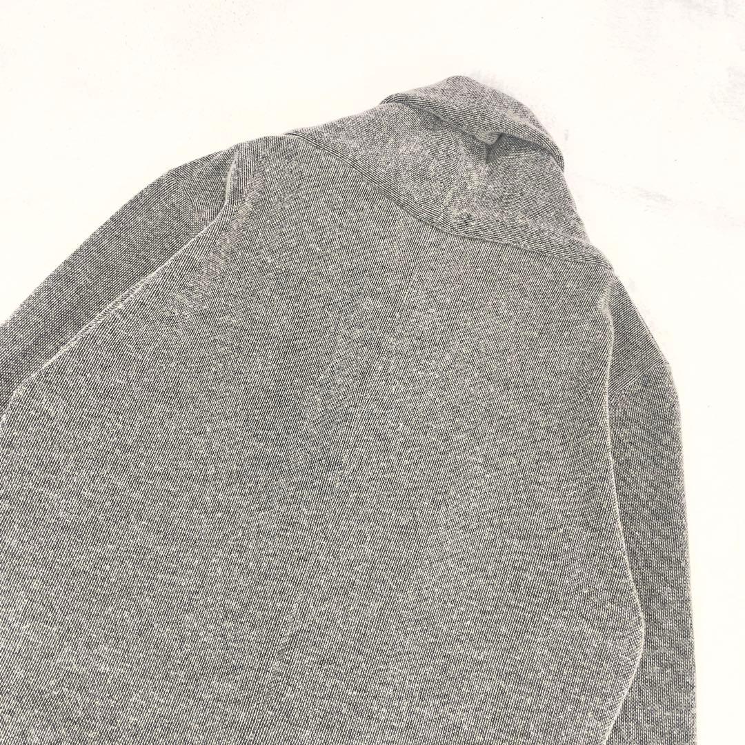 STRUM ウール×コットン ショールカラー ロングカーディガン M グレー