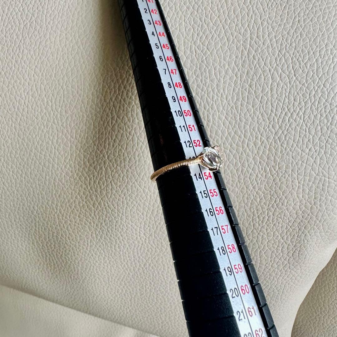 【VERITE】元値44000円 K10YG 指輪 ダイヤモンド リング 13号