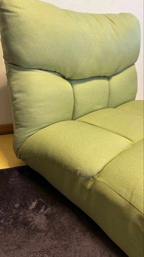 【美品✨】ニトリ つながるポケットコイル座椅子 ブルー ソファ チェア