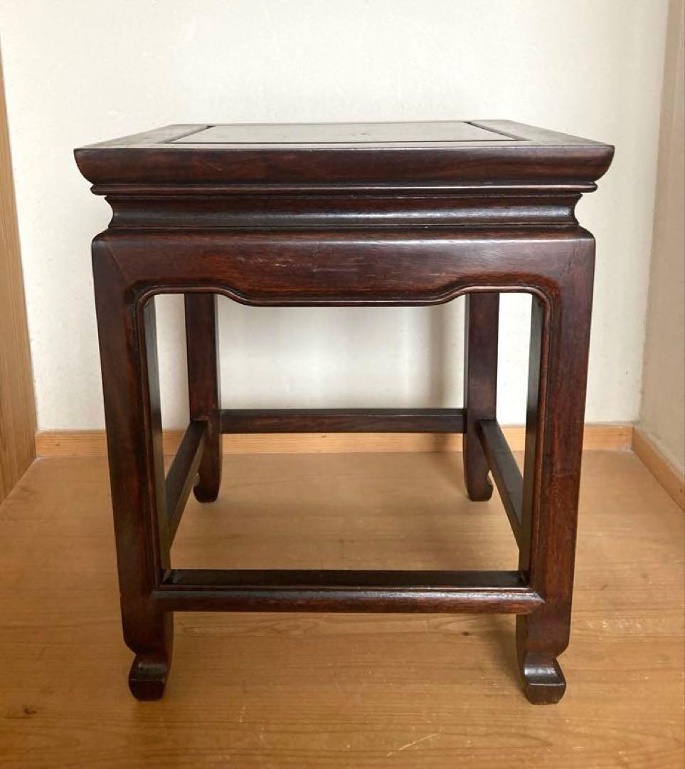 【本格派】盆栽台 花台 飾り台 高卓 アンティーク 実家整理品