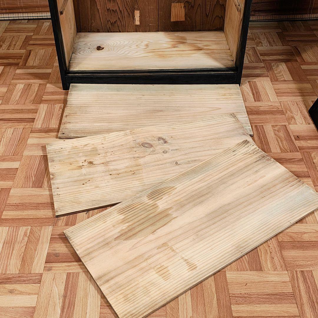 水屋　食器棚　引戸棚　昭和レトロ　木箱　古家具