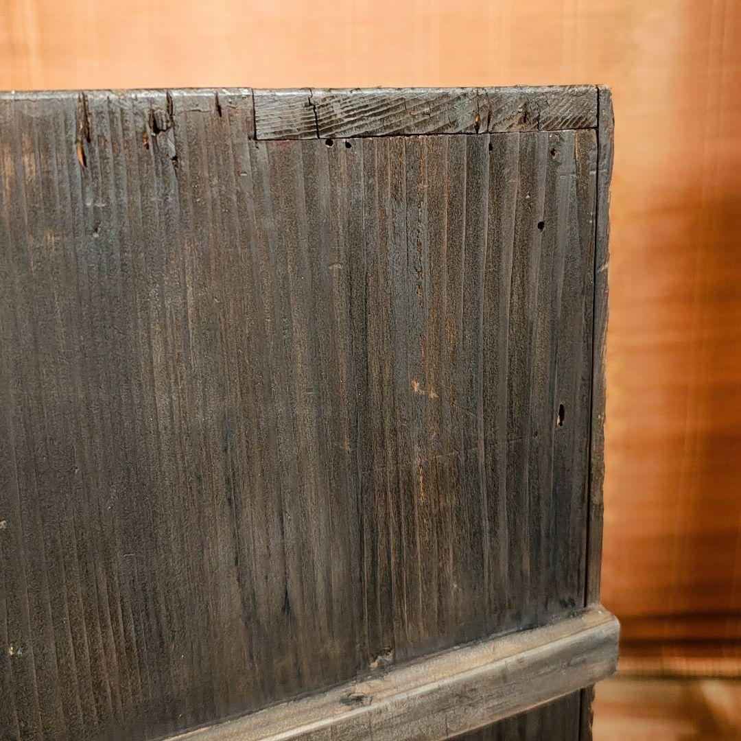 水屋　食器棚　引戸棚　昭和レトロ　木箱　古家具