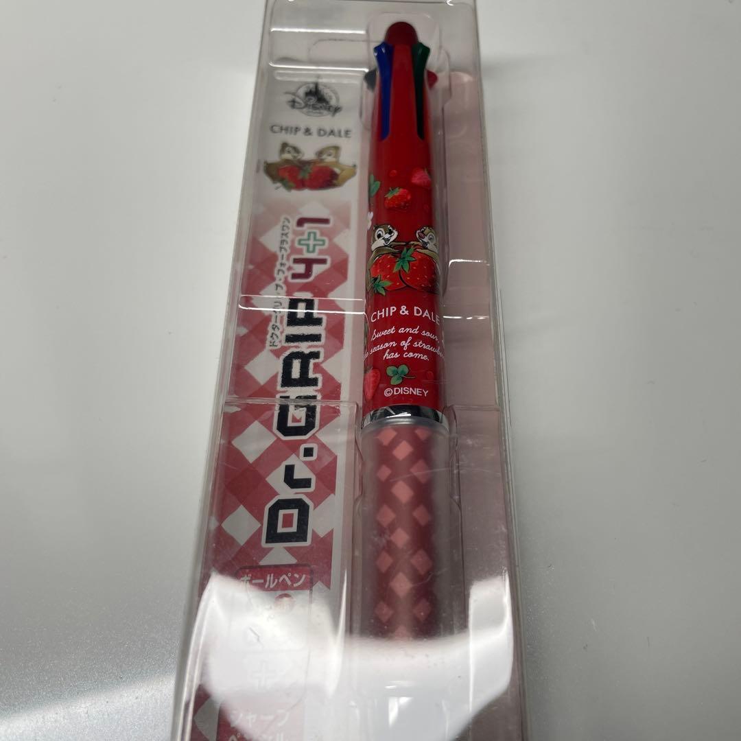 春人気　ディズニー限定完売ドクターグリップ　チップデール　いちご