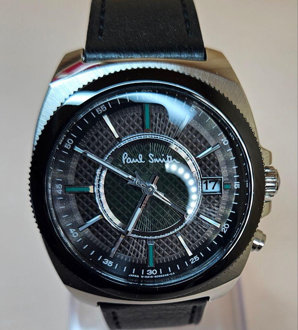 2次電池交換済み‼️美品のポールスミス電波ソーラー腕時計