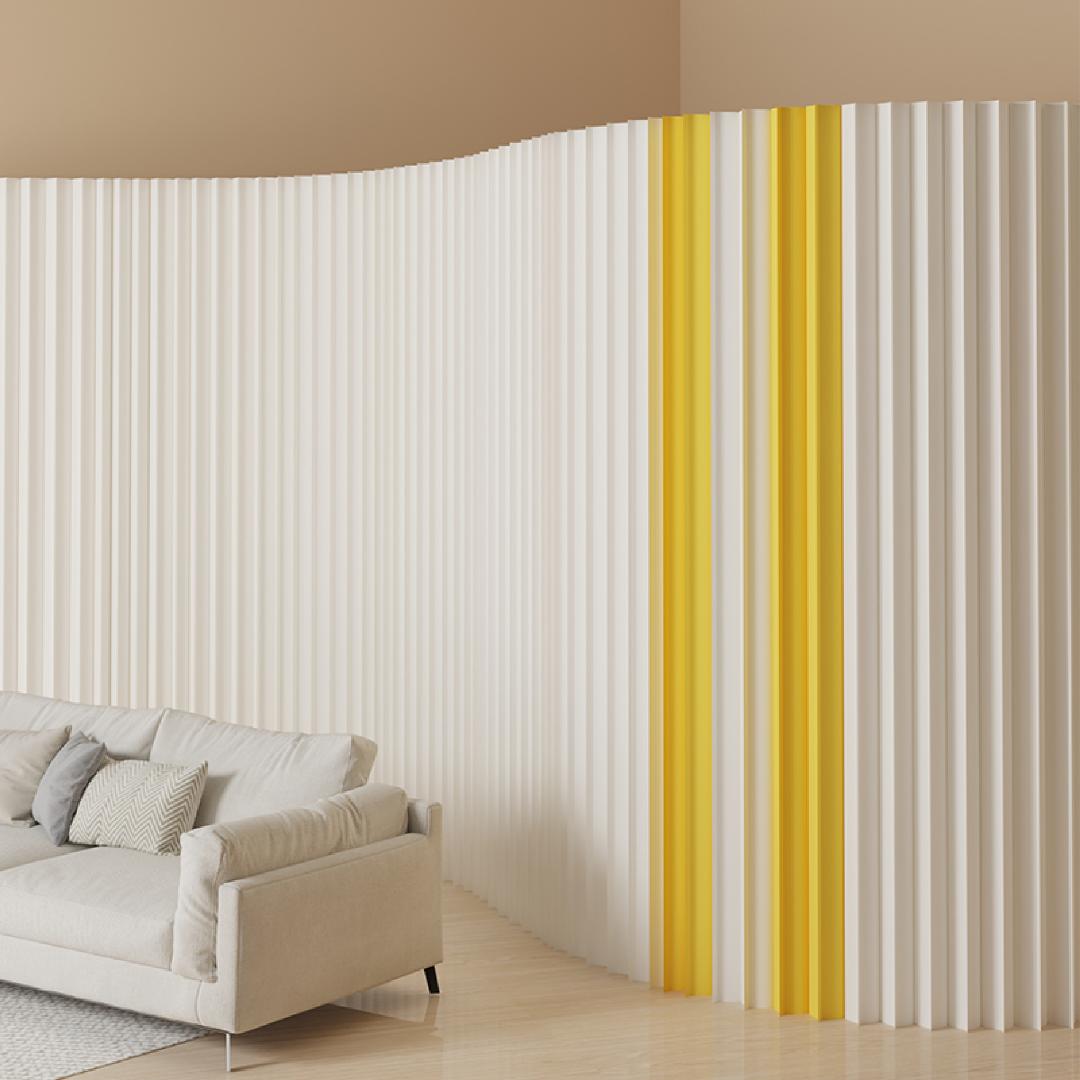 イエローバンドタイプ パーテーション 間仕切り高さ2.4ｍ長さ1-2ｍ折りたたみ