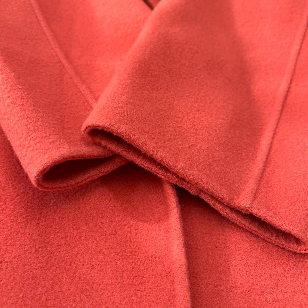 B&Y ユナイテッドアローズ　ウールリバーコート　オレンジ