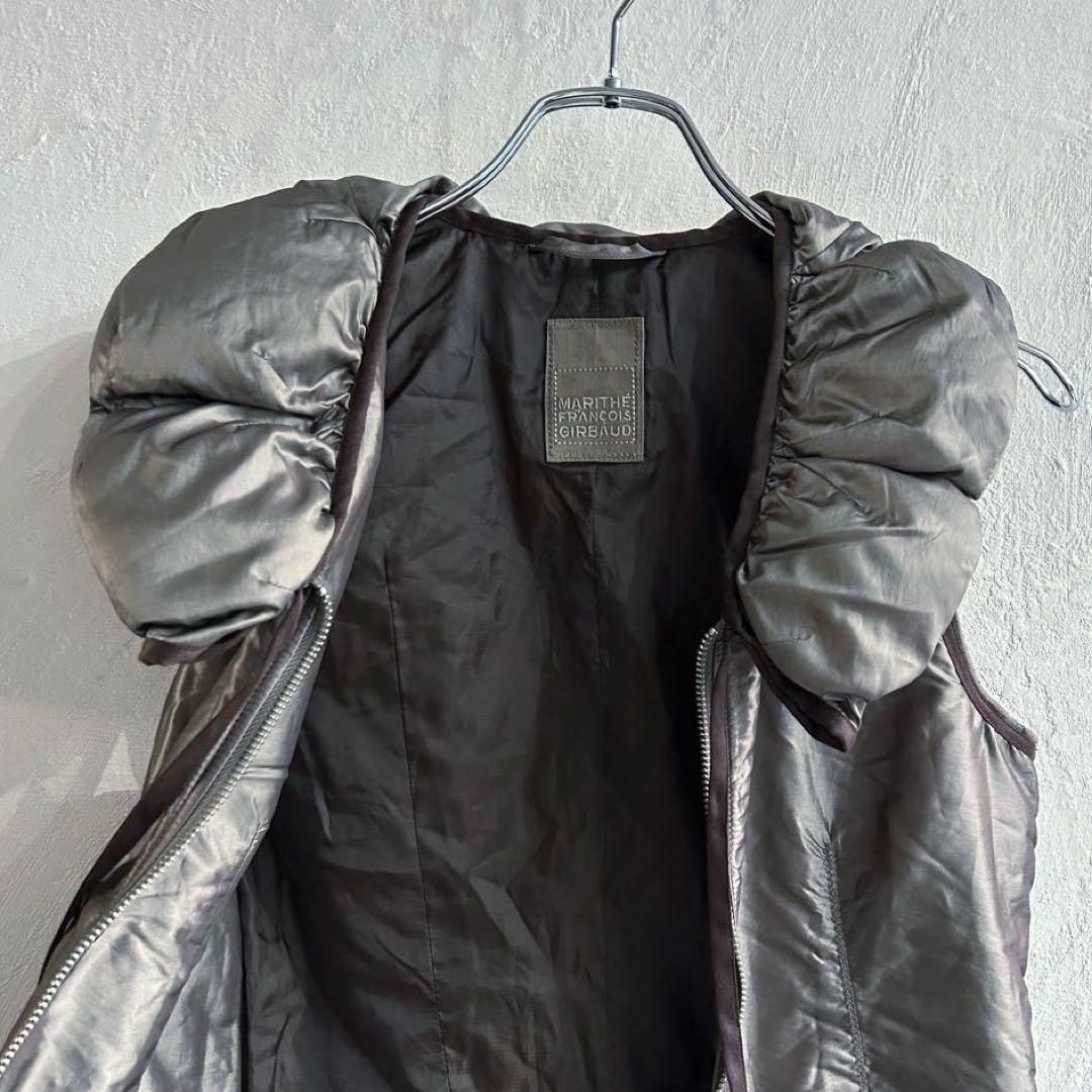 美品 MARITHE FRANCOIS GIRBAUD リボン付き 中綿 ベスト
