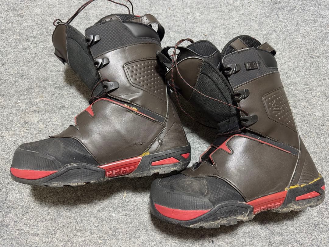 サロモン シナプス ワイド 28センチ ブラウン/レッド