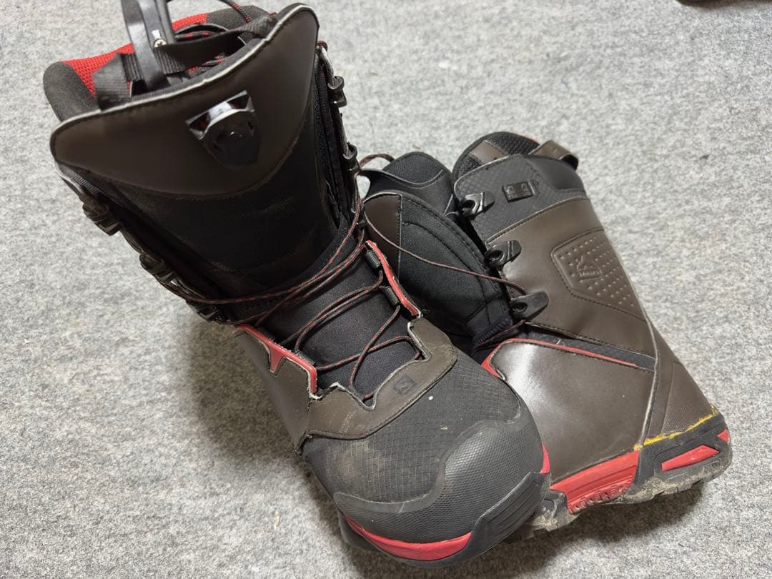 サロモン シナプス ワイド 28センチ ブラウン/レッド