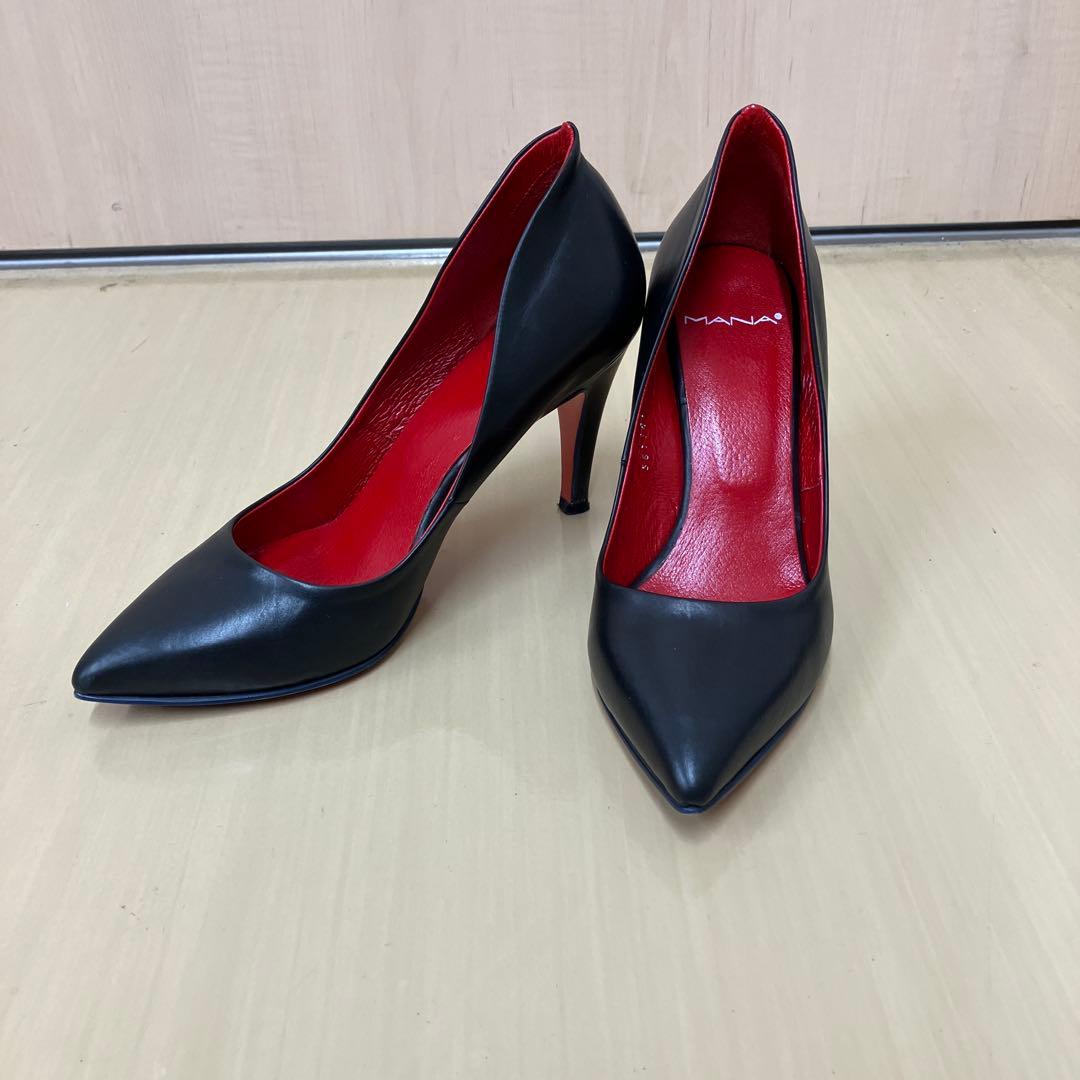 マナ MANA パンプス 黒