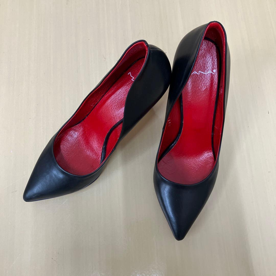 マナ MANA パンプス 黒