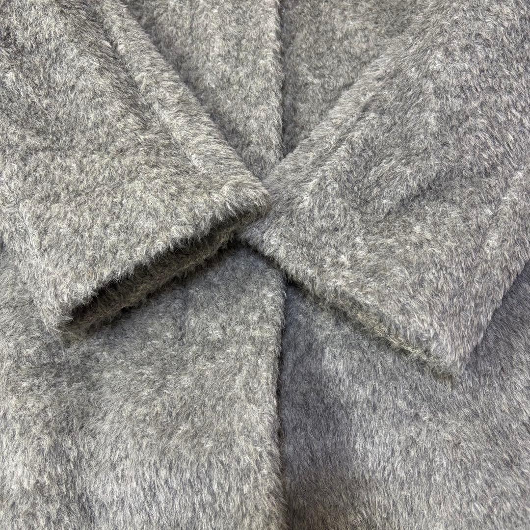 MaxMara STUDIO アルパカ混　スタンドカラー ロングコート 36