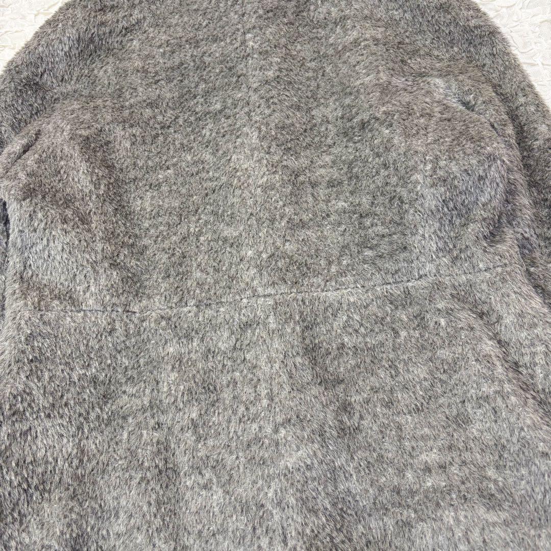 MaxMara STUDIO アルパカ混　スタンドカラー ロングコート 36