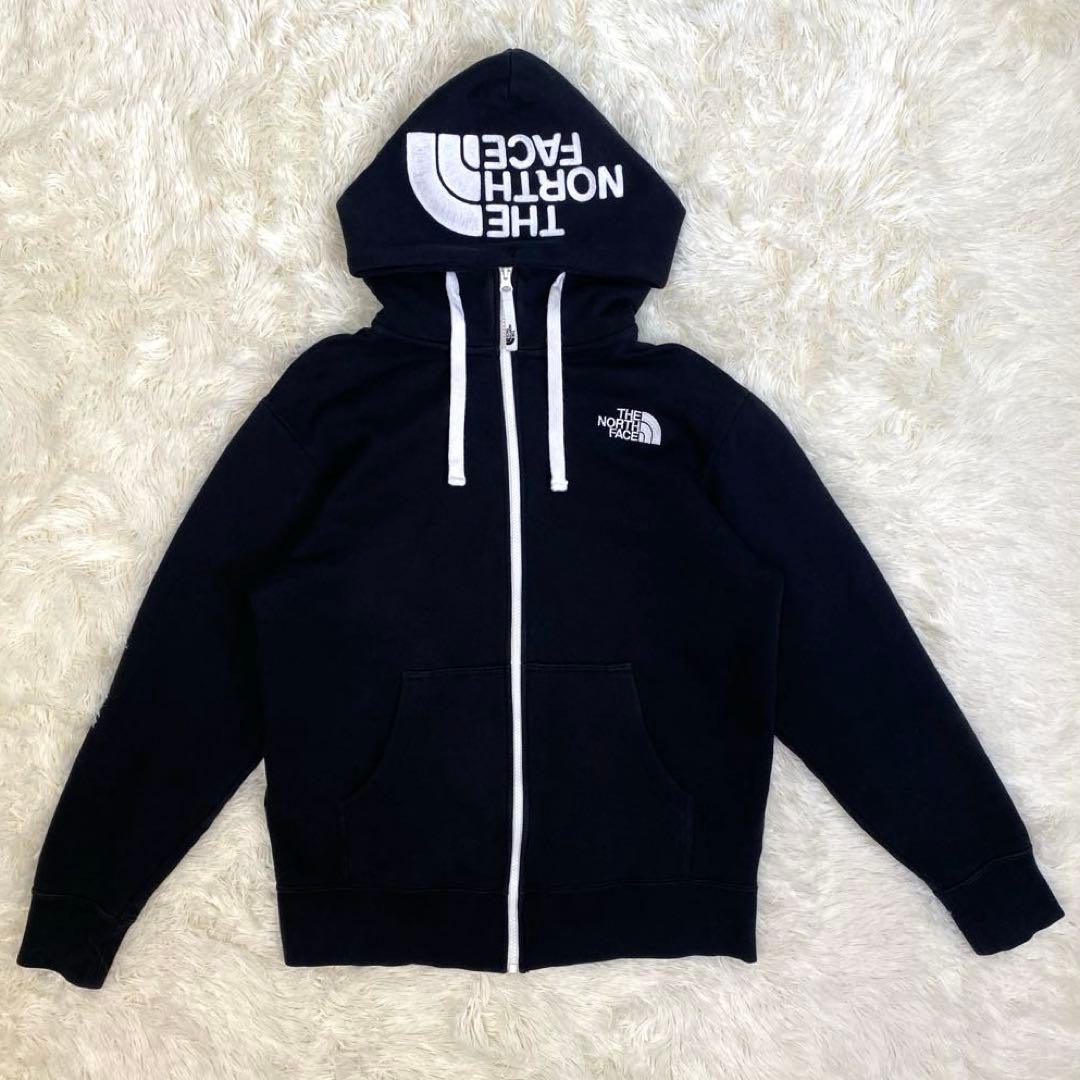 ✨良品✨ノースフェイス パーカー M ブラック リアビューフルジップフーディ