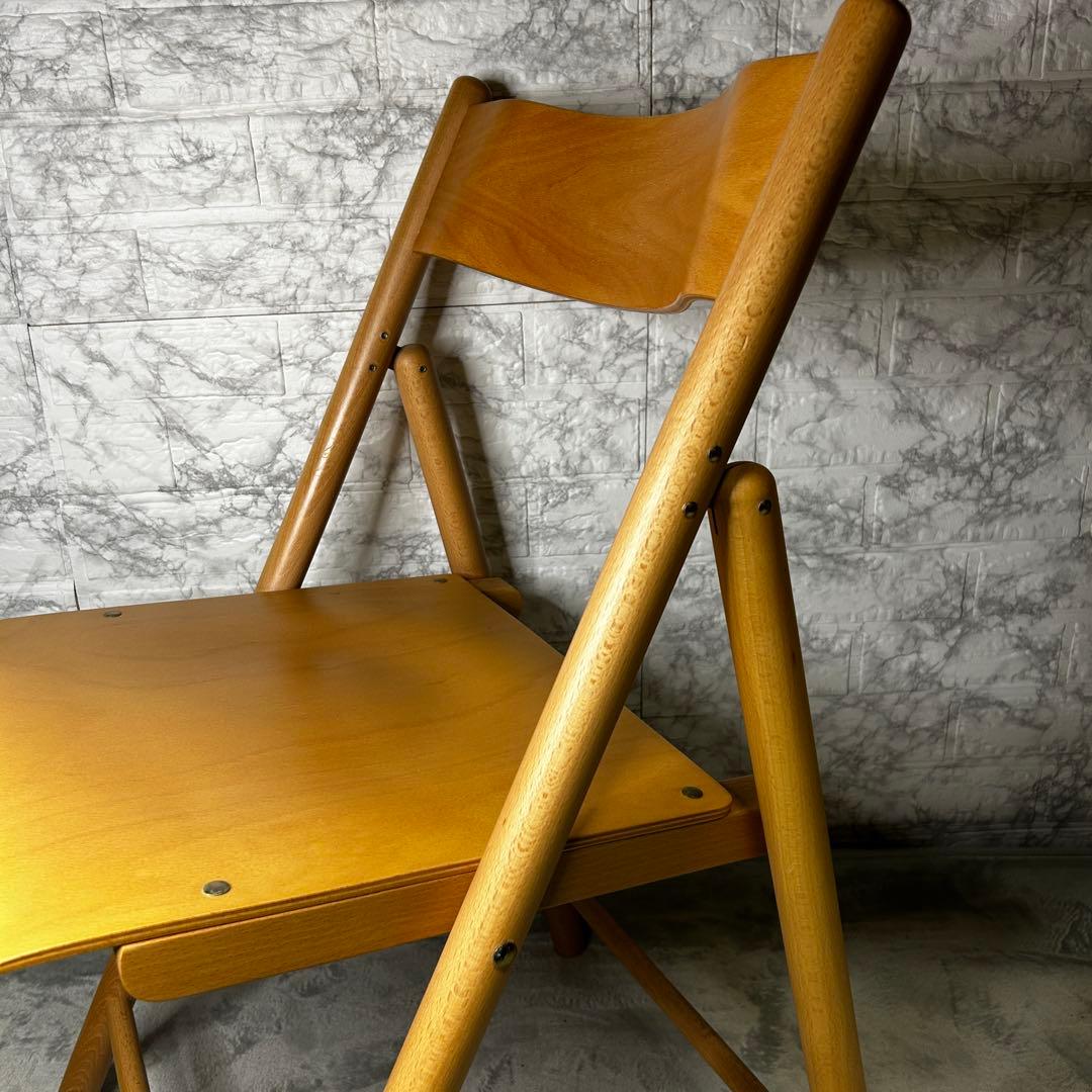 【廃盤・2脚セット】無印良品 折りたたみ椅子 パイプチェア 美品