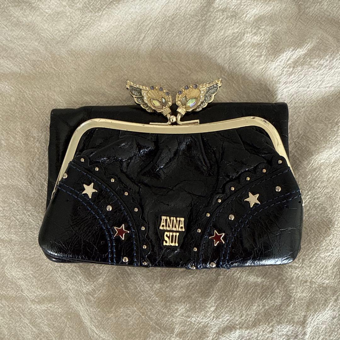 ANNA SUI ブラック 二つ折り財布